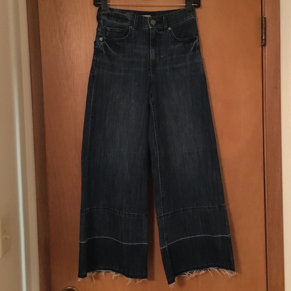 Express Denim - Express High Rise Crop Wide Culotte Jeans NWOT 0